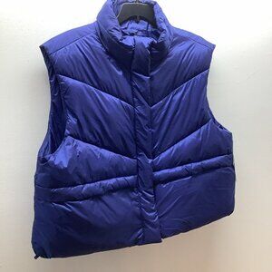Xersion Size XXL Women’s Puffer Oversized Vest Blue Depths. New With Tags.
